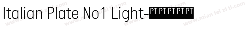 Italian Plate No1 Light字体转换